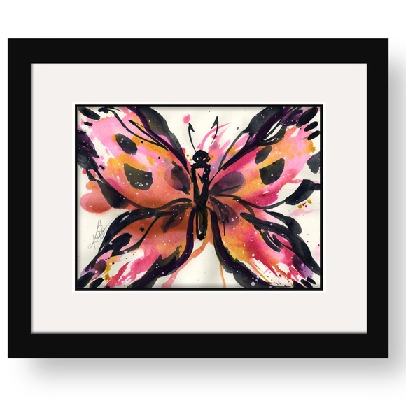 Original Watercolor Butterfly Painting - Butterfly Magic 9 - Picture 3 of 4